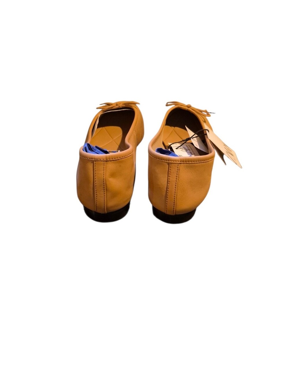 Zara Women's Ballet Flats in Cognac Brown Classic Home Or Office. 100% Leather - Picture 8 of 11